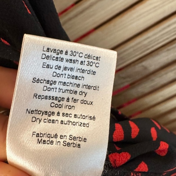 Rouje Paris Gabin Dress in Heart Print size 34/XS - Picture 8 of 8